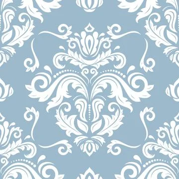 Classic Seamless Vector Fine Pattern With Arabesques Stock Illustration