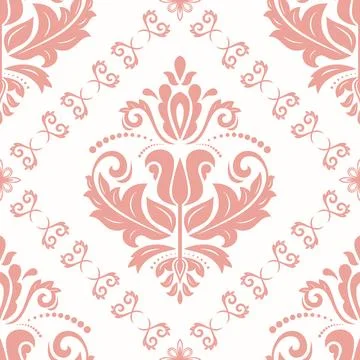 Classic Seamless Vector Fine Pattern With Arabesques Stock Illustration