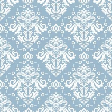 Classic Seamless Vector Fine Pattern With Arabesques イラスト素材