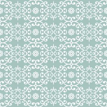 Classic Seamless Vector Fine Pattern With Arabesques Illustrazione stock