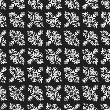 Classic Seamless Vector Fine Pattern With Arabesques Illustrazione stock