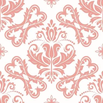 Classic Seamless Vector Fine Pattern With Arabesques イラスト素材