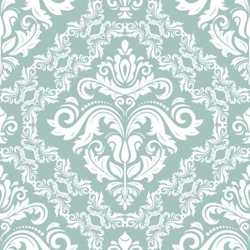 Classic Seamless Vector Fine Pattern With Arabesques Stock Illustration