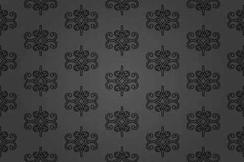 Classic Seamless Vector Fine Pattern With Arabesques Stock Illustration