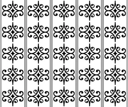 Classic Seamless Vector Fine Pattern With Arabesques Illustrazione stock