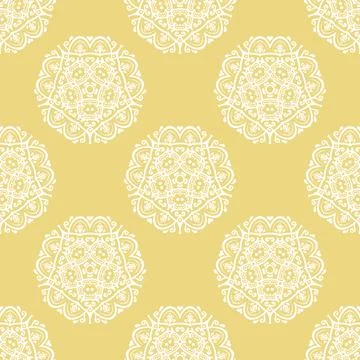 Classic Seamless Vector Fine Pattern With Arabesques Illustrazione stock