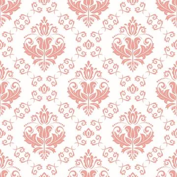 Classic Seamless Vector Fine Pattern With Arabesques イラスト素材