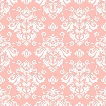 Classic Seamless Vector Fine Pattern With Arabesques Illustrazione stock