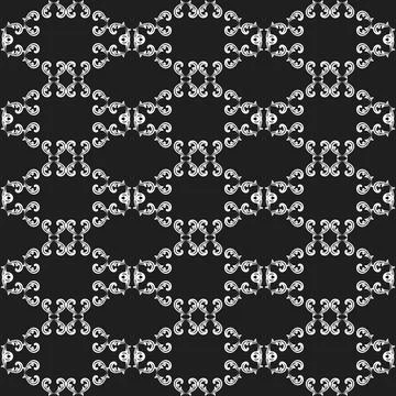Classic Seamless Vector Fine Pattern With Arabesques Stockillustratie