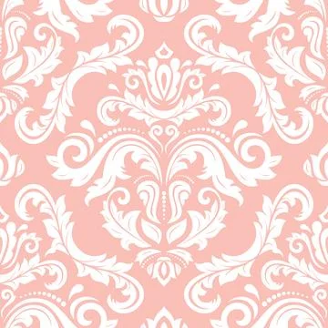 Classic Seamless Vector Fine Pattern With Arabesques イラスト素材