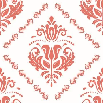 Classic Seamless Vector Fine Pattern With Arabesques Stock Illustration