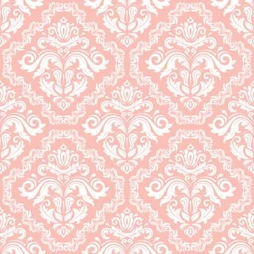 Classic Seamless Vector Fine Pattern With Arabesques Stockillustratie