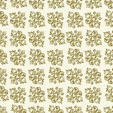 Classic Seamless Vector Fine Pattern With Arabesques Illustrazione stock