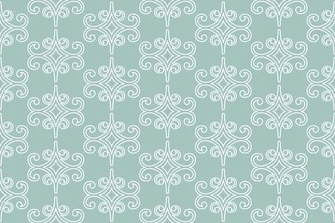 Classic Seamless Vector Fine Pattern With Arabesques Stock Illustration