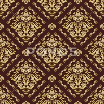 Seamless texture of classic wallpaper Royalty Free Vector