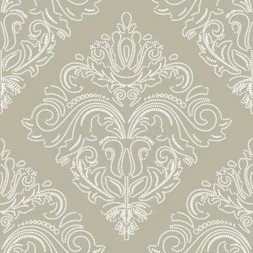 Classic Seamless Vector White Dotted Pattern Illustrazione stock
