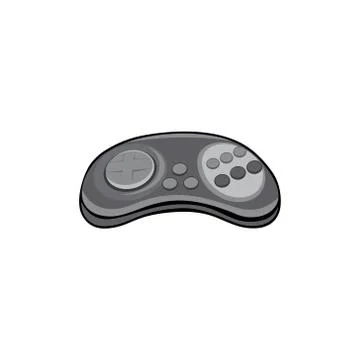 Classic sega stick controller game console vector Stock Illustration