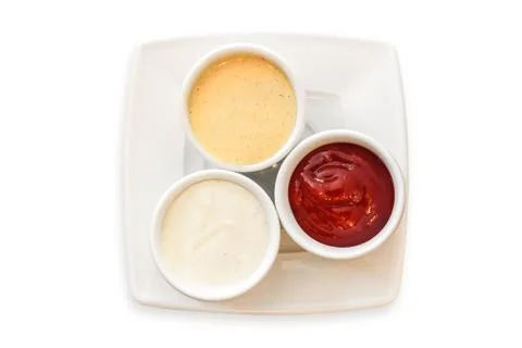 Classic set of sauces Stock Photos