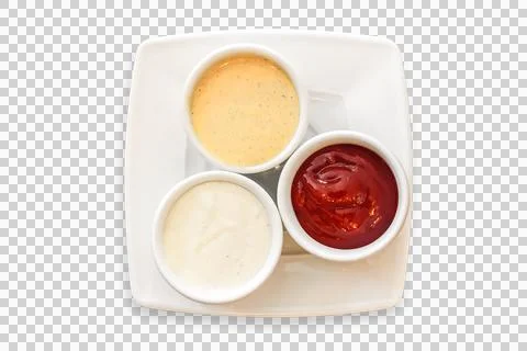 Classic set of sauces Foto stock