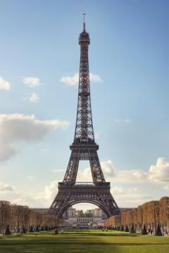 Classic shot of the Eiffel Tower Stock Photos