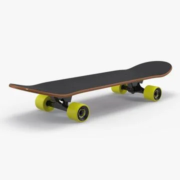 Classic Skateboard Generic 3D Model