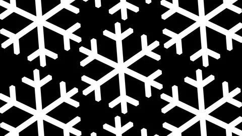 Classic Snowflake Pattern Icon Stock Footage 340305606