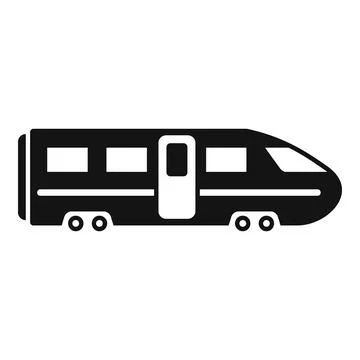 Classic speed train icon simple vector. Modern locomotive Stock Illustration