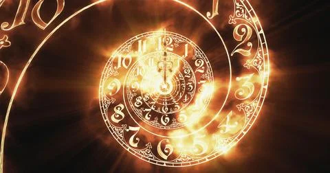 The classic spiral fire. 3D rendering Stock Illustration