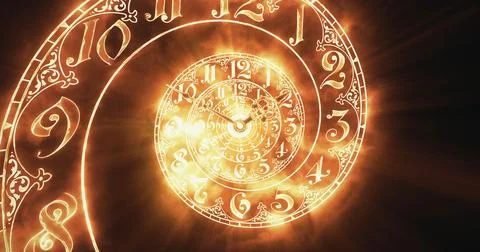 The classic spiral fire. 3D rendering Stock Illustration