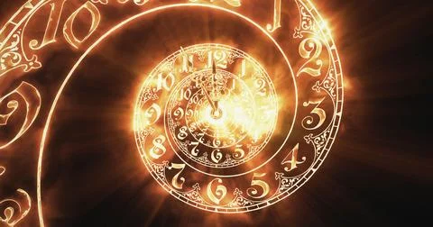 The classic spiral fire. 3D rendering Stock Illustration