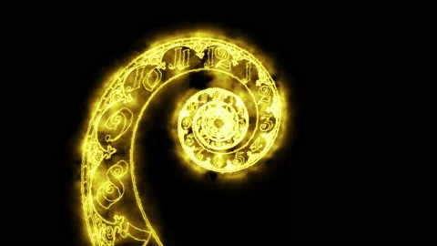 The classic spiral fire dial is endless. 3D rendering Stock Footage 165270720