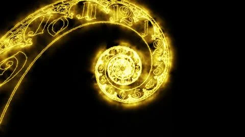 The classic spiral fire dial is endless. 3D rendering 스톡 일러스트