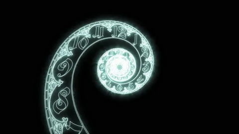 The classic spiral with ghost effect dial is endless. 3D rendering Stock Footage 165270564