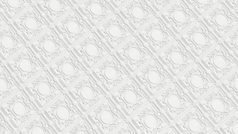 Classic Square Embossed White Tile Pattern Stock Footage 319883485