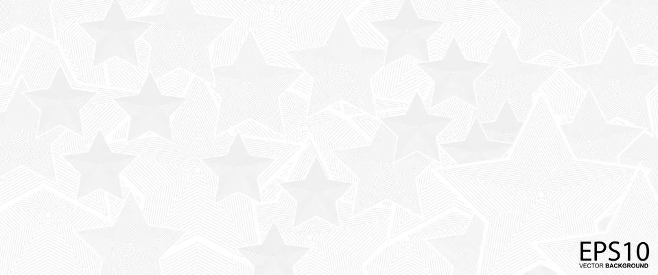 Classic star line vector pattern background. Illustrazione stock
