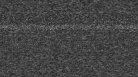 Classic static noise screen with loopable grain pattern for vintage TV Stock Footage 290891953