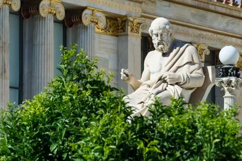 Classic statue of plato Stock Photos