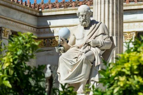Classic statue of plato Stock Photos