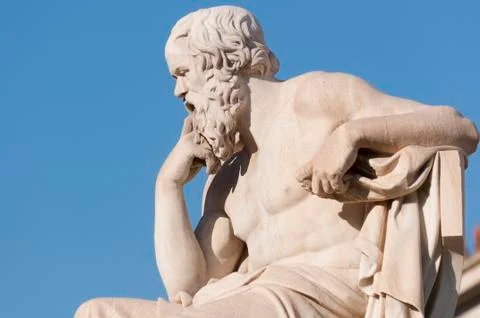 Classic statue Socrates Stock Photos