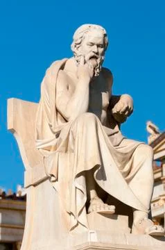 Classic statue Socrates Stock Photos