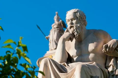 Classic statue Socrates Stock Photos