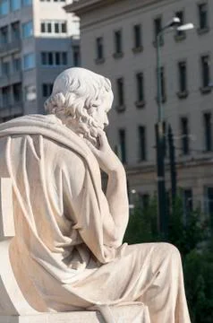 Classic statue Socrates Stock Photos
