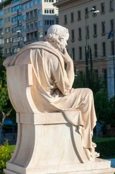 Classic statue Socrates Stock Photos
