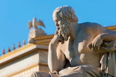 Classic statue Socrates Stock Photos