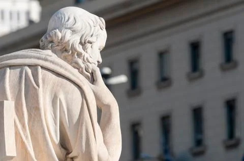 Classic statue Socrates Stock Photos