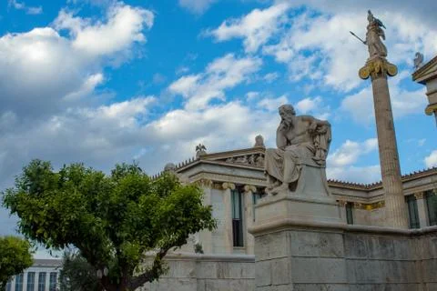 Classic statue Socrates Stock Photos