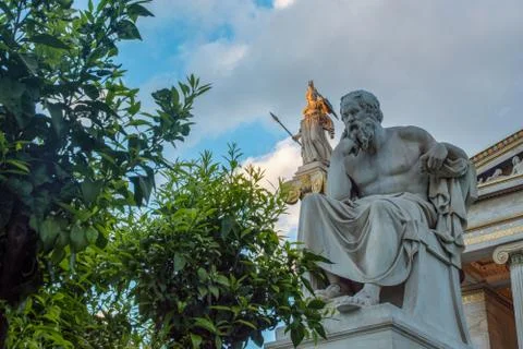 Classic statue Socrates Stock Photos