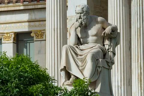 Classic statue Socrates Stock Photos