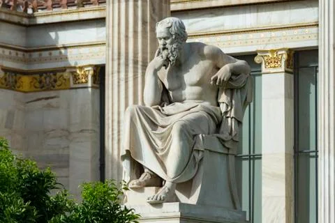 Classic statue Socrates Stock Photos