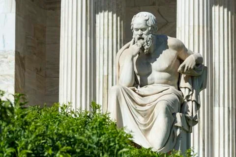 Classic statue Socrates Stock Photos